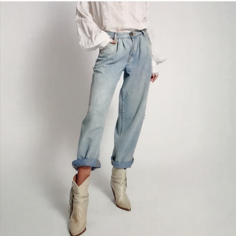 One Teaspoon Smith Trouser Jeans size 28 Relaxed Wide Leg Inseam 29.5"